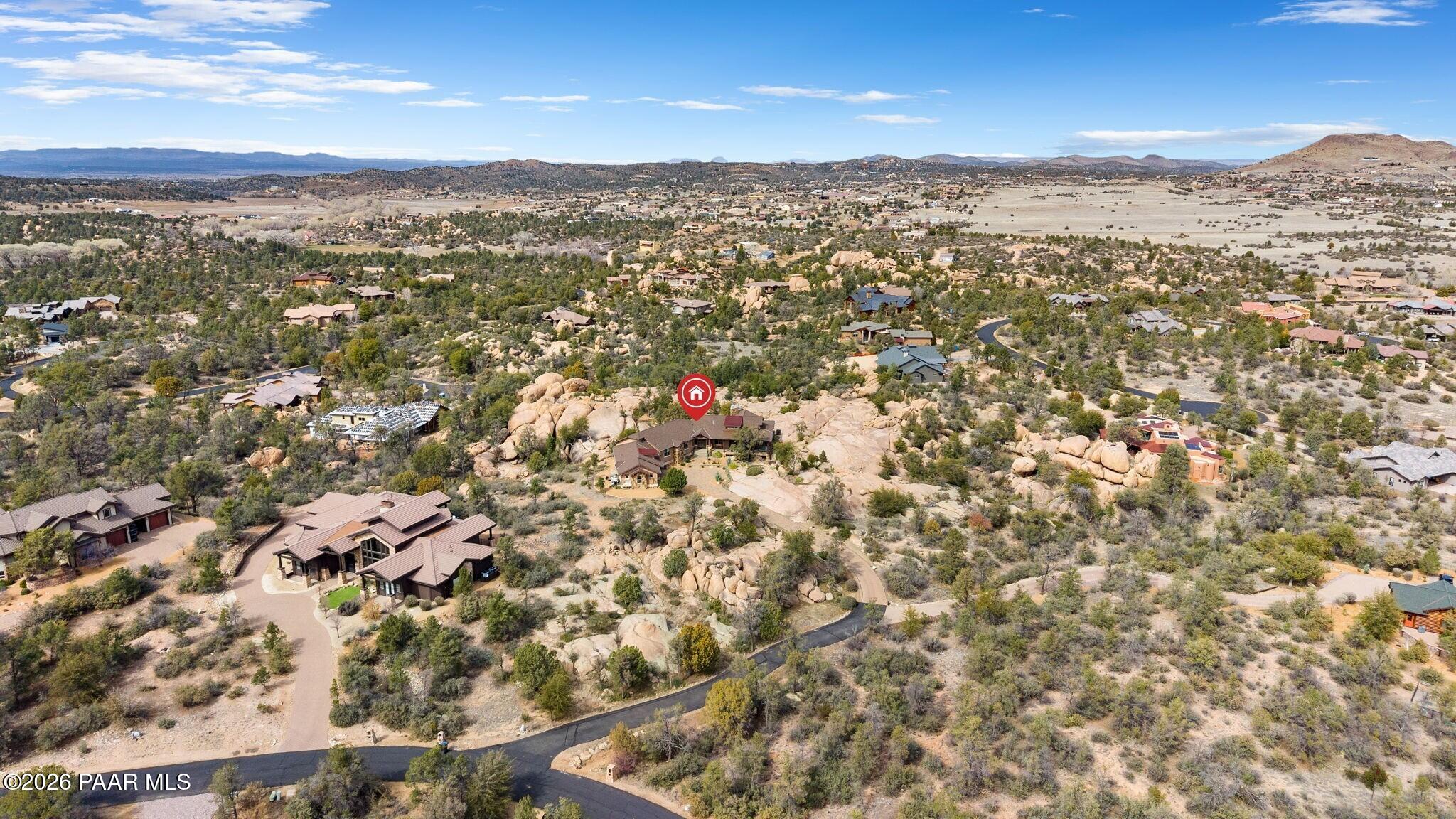 4290 Fort Bridger Road Prescott, AZ 86305 - Photo 47 of 50 an aerial view of residential houses with city view
