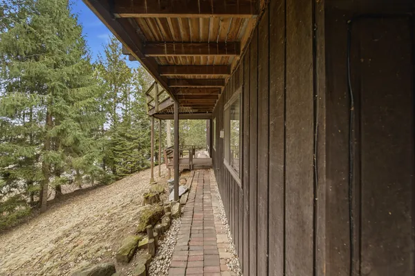 a view of outdoor space with seating