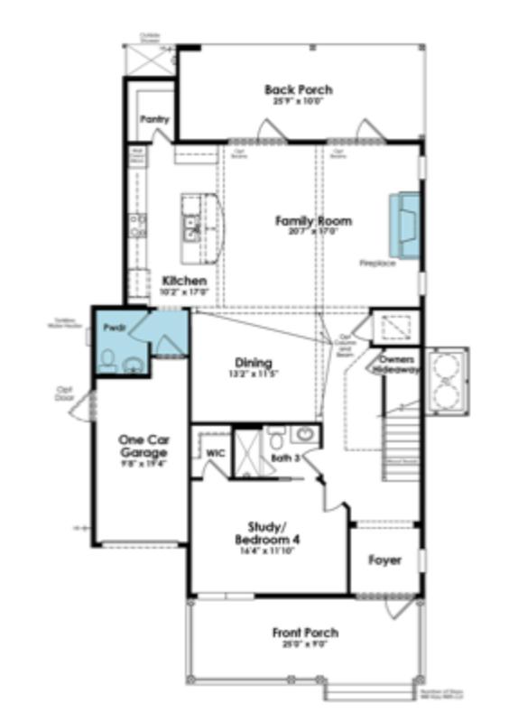 291 Prairie Pass, Unit LOT 279 Santa Rosa Beach, FL 32459 - Photo 25 of 26 1st floor plan