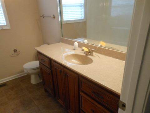 205 Lawrence Lane Springfield, TN 37172 - Photo 17 of 19 a bathroom with a granite countertop sink toilet and a mirror