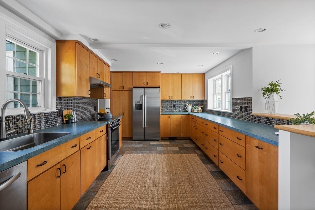 67 Randlett Park Newton, MA 02465 - Photo 10 of 41 a large kitchen with cabinets