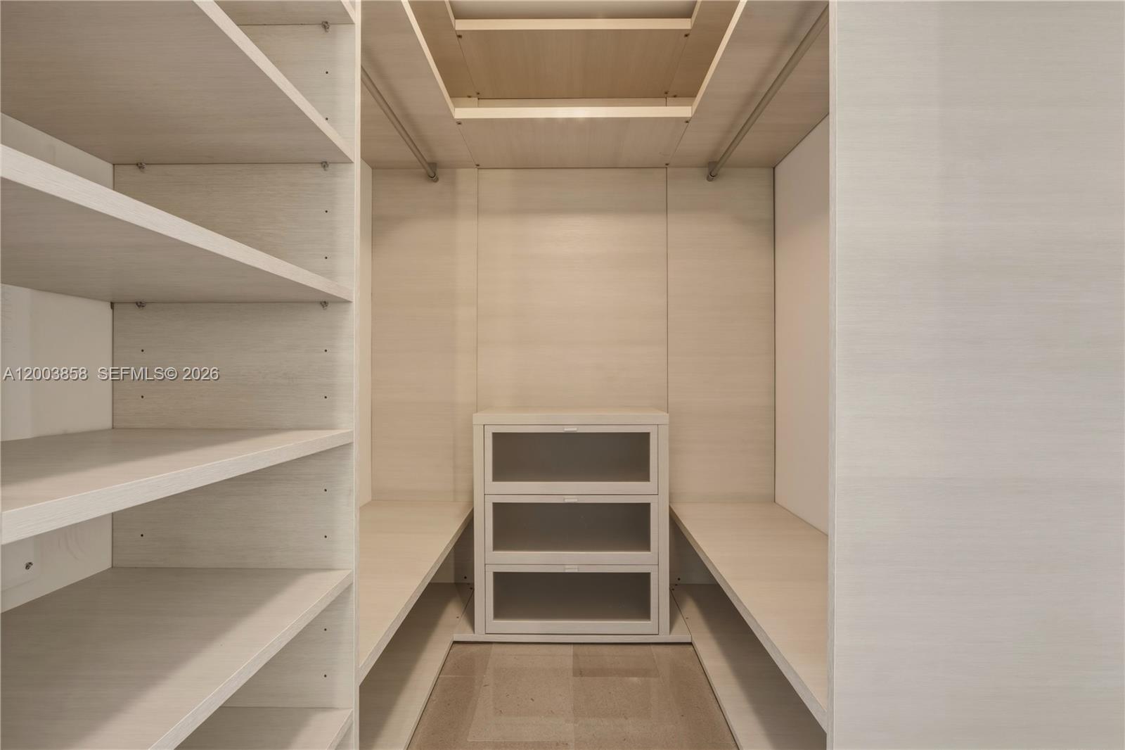 88 Southwest 7th Street, Unit 3710 Miami, FL 33130 - Photo 13 of 21 a view of an empty walk in closet