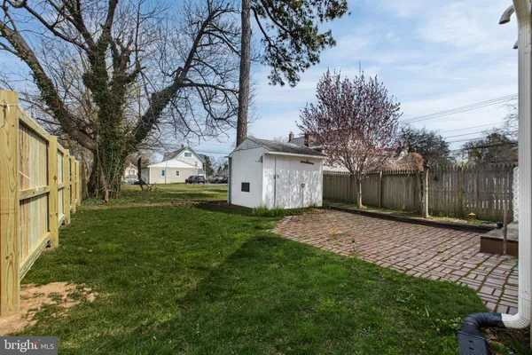 a view of a backyard with a garden