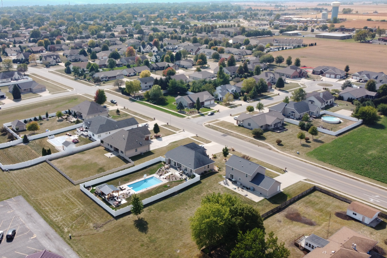 3421 Marquette Road Peru, IL 61354 - Photo 36 of 41 an aerial view of residential houses with outdoor space