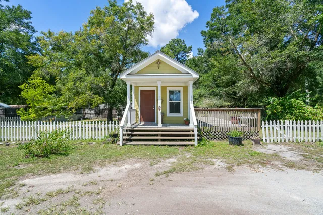 a view of outdoor space and deck
