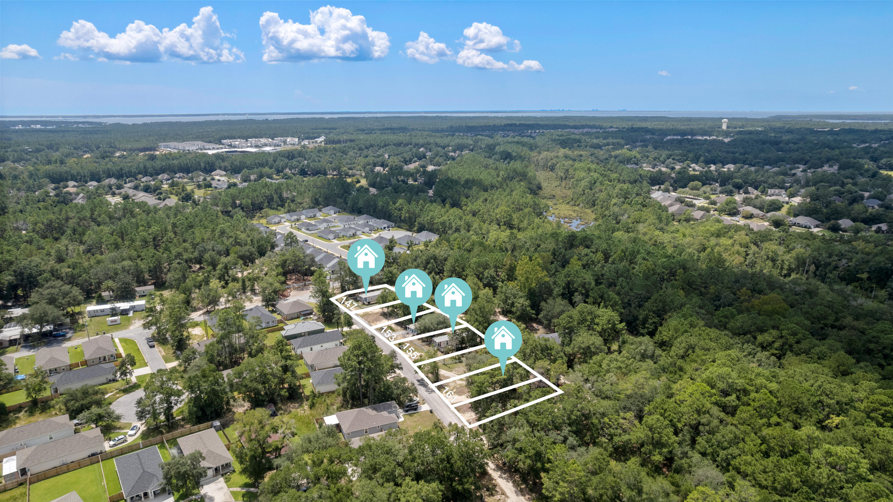 161 Caswell Branch Road Freeport, FL 32439 - Photo 13 of 15 an aerial view of multiple house