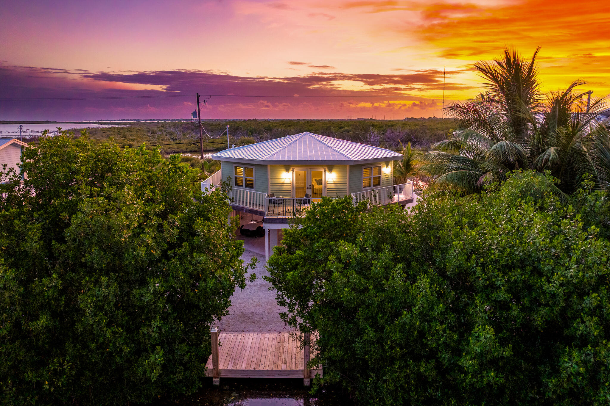 273 Indies Road Summerland Key, FL 33042 - Photo 30 of 36 Sunset Aerial