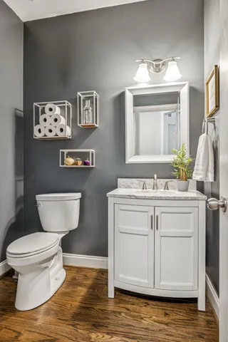 a room with furniture