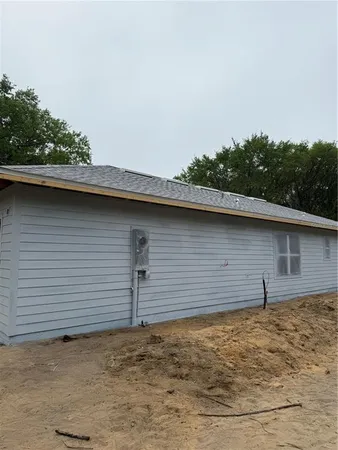 a backyard of a house