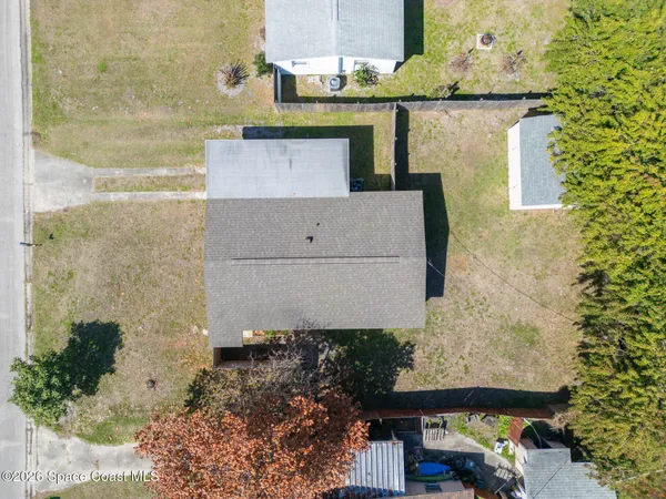 front view of a small yard