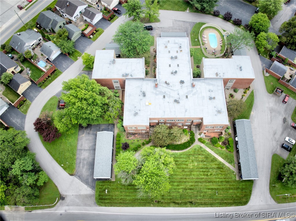 2900 Middle Road, Unit 11 Jeffersonville, IN 47130 - Photo 14 of 23 drone of Middle Road Schoolhouse