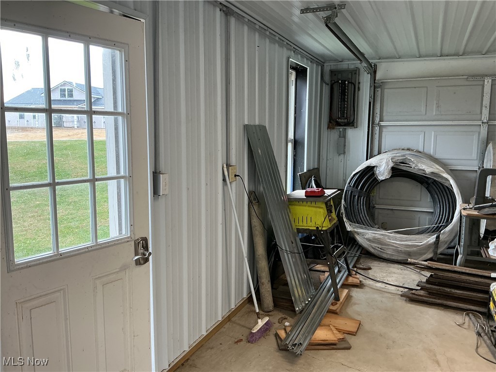 10550 Symmes Creek Road Adamsville, OH 43802 - Photo 18 of 21 View of garage