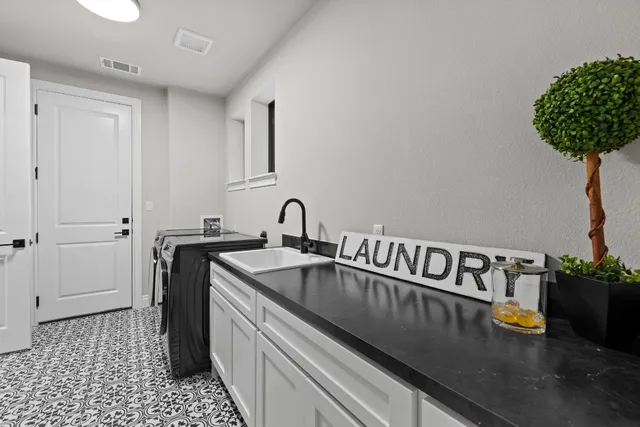 a kitchen that has a sink and a stove in it