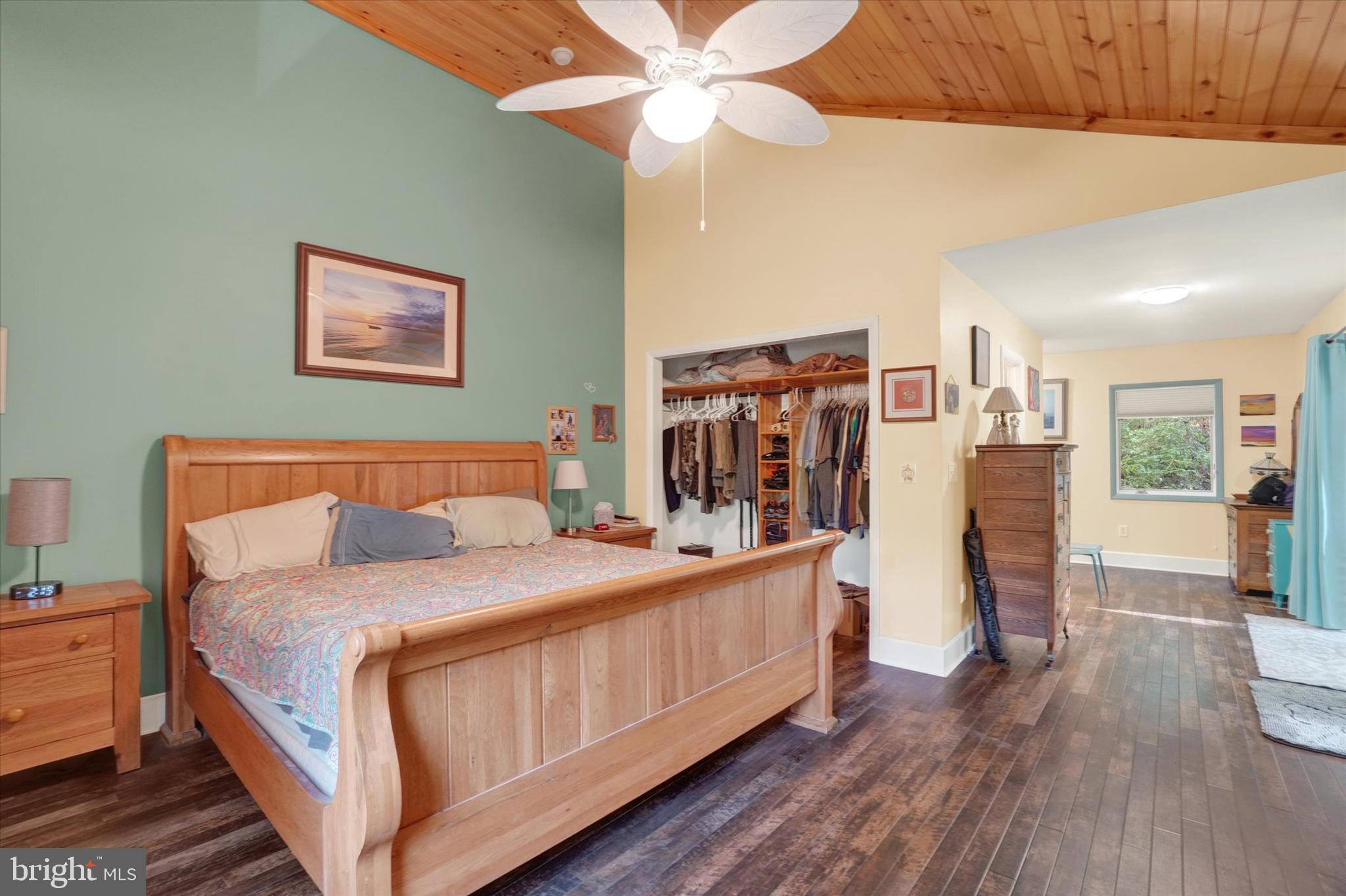 127 Halls Road Red Lion, PA 17356 - Photo 27 of 133 a bedroom with a bed and a chandelier