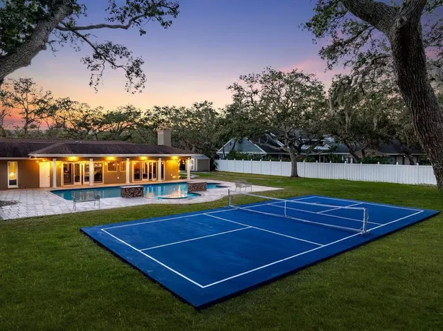 a front view of house and outdoor space