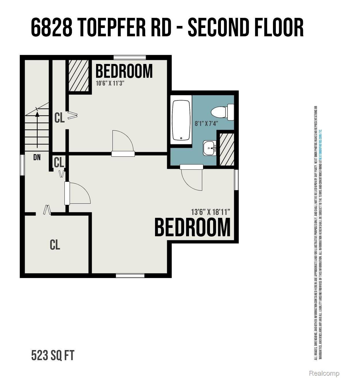 6828 Toepfer Road Warren, MI 48091 - Photo 21 of 22 Second Floor.jpg