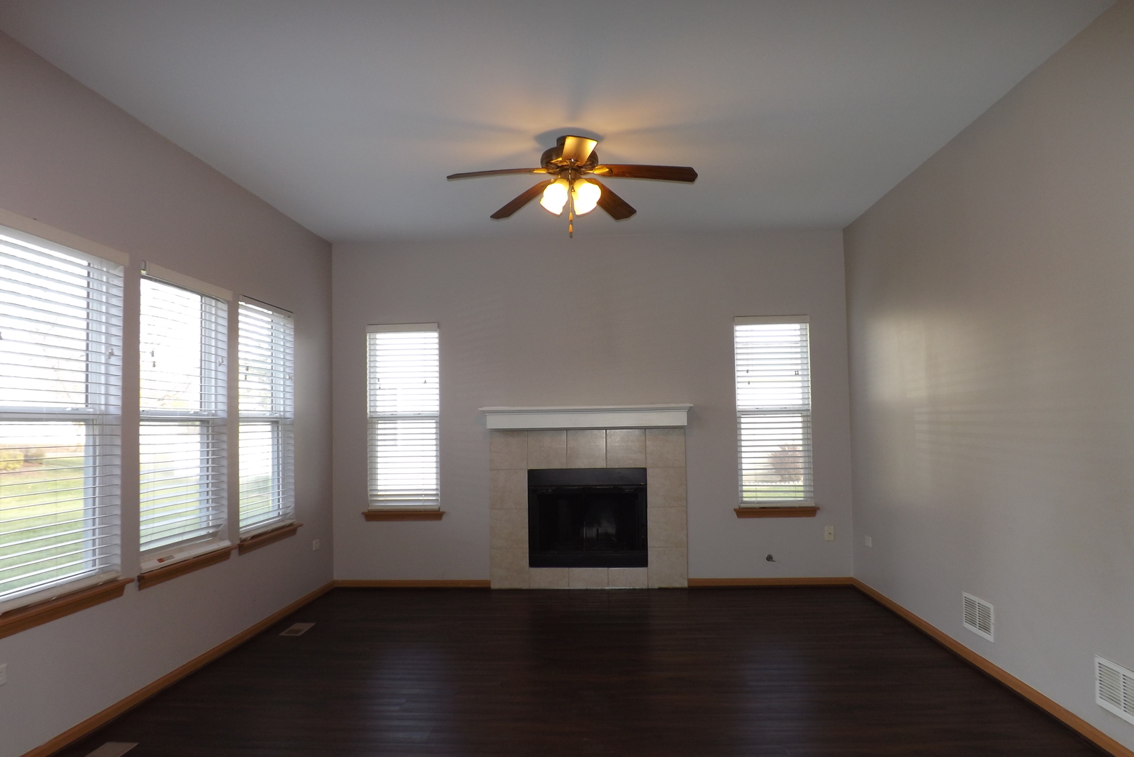 1865 Cattail Circle Aurora, IL 60504 - Photo 6 of 14 a view of empty room with wooden floor and fan