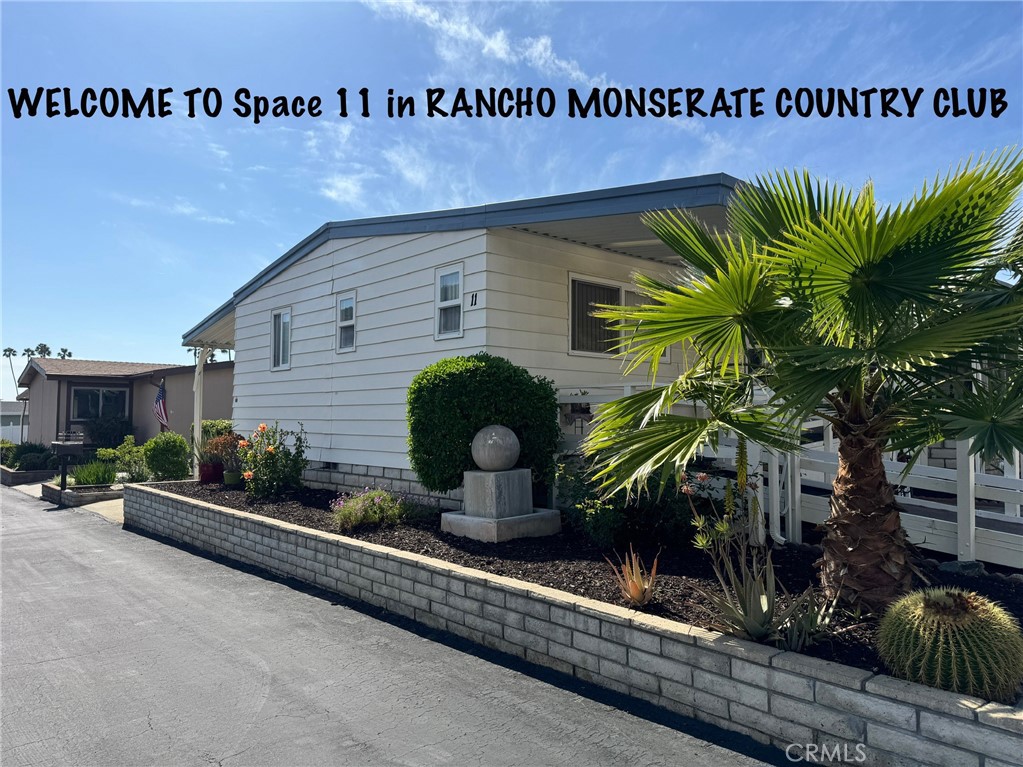 a house view with a outdoor space