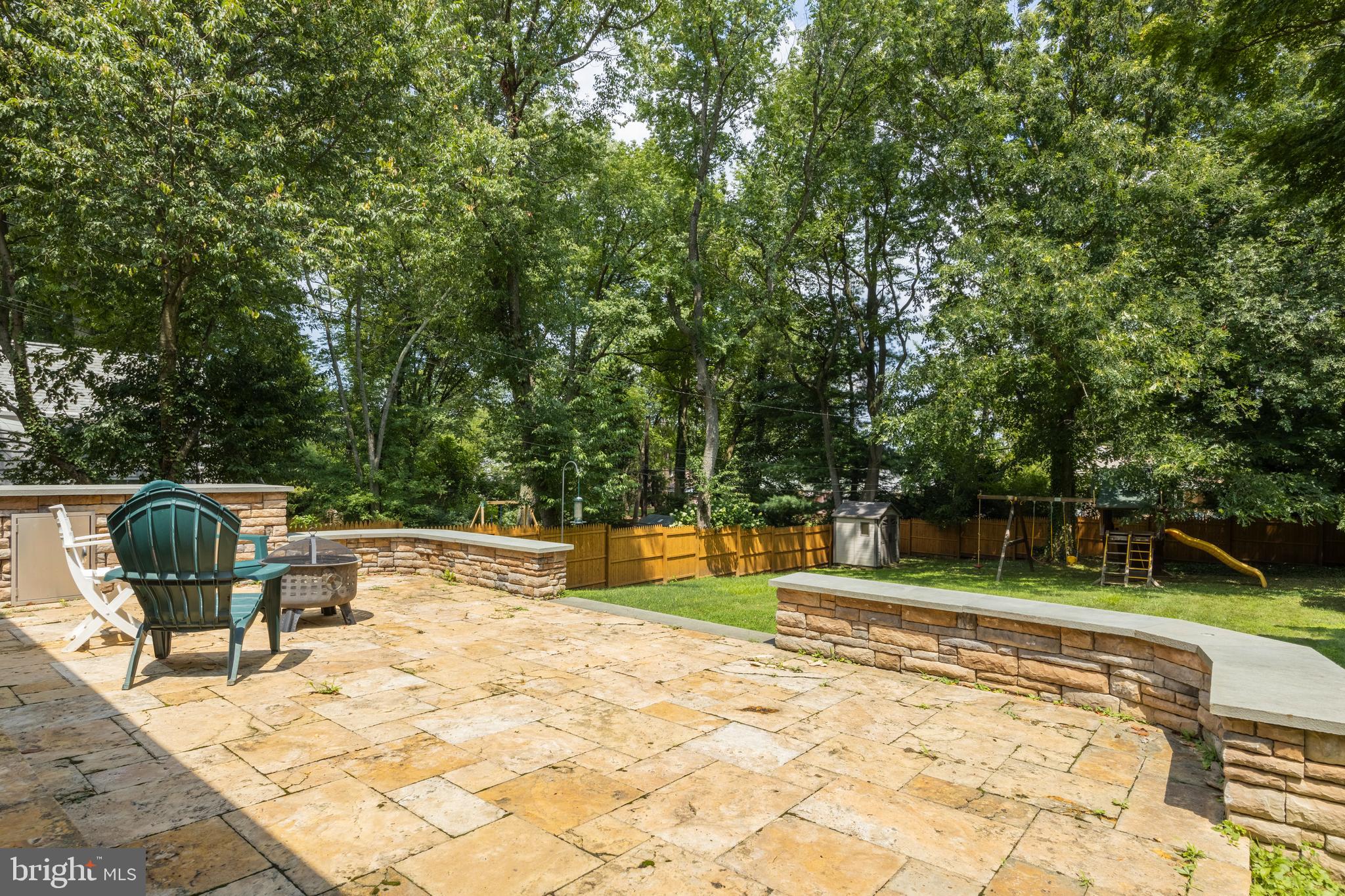 709 Oxford Road Bala Cynwyd, PA 19004 - Photo 4 of 25 Back patio looking out over lawn