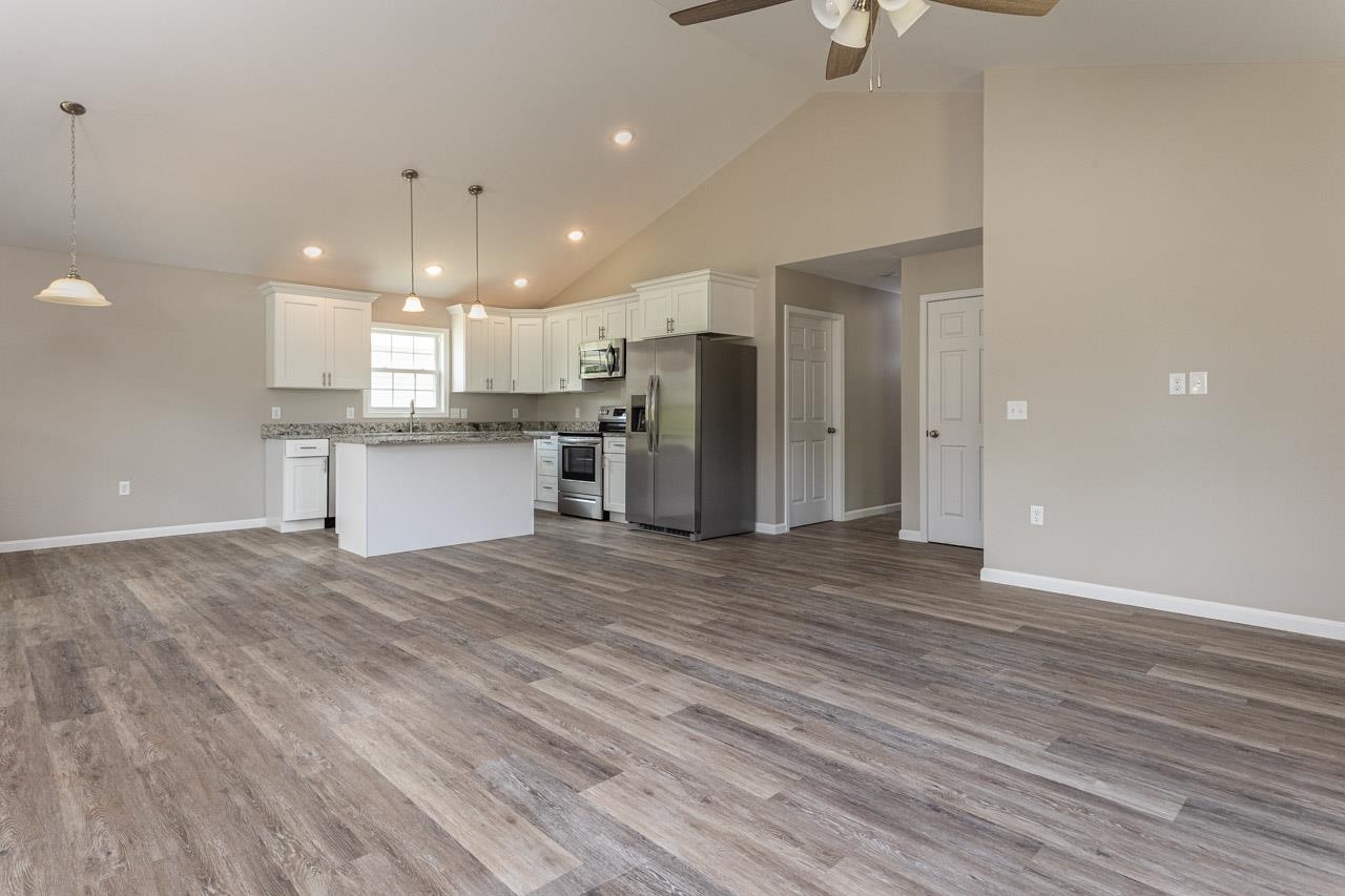17030 Mt Pleasant Road Elkton, VA 22827 - Photo 6 of 22 a view of kitchen and refrigerator chandelier