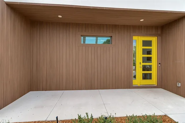 a view of front door