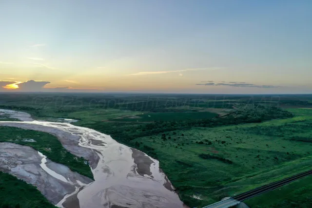 a view of a lake and a mountain
