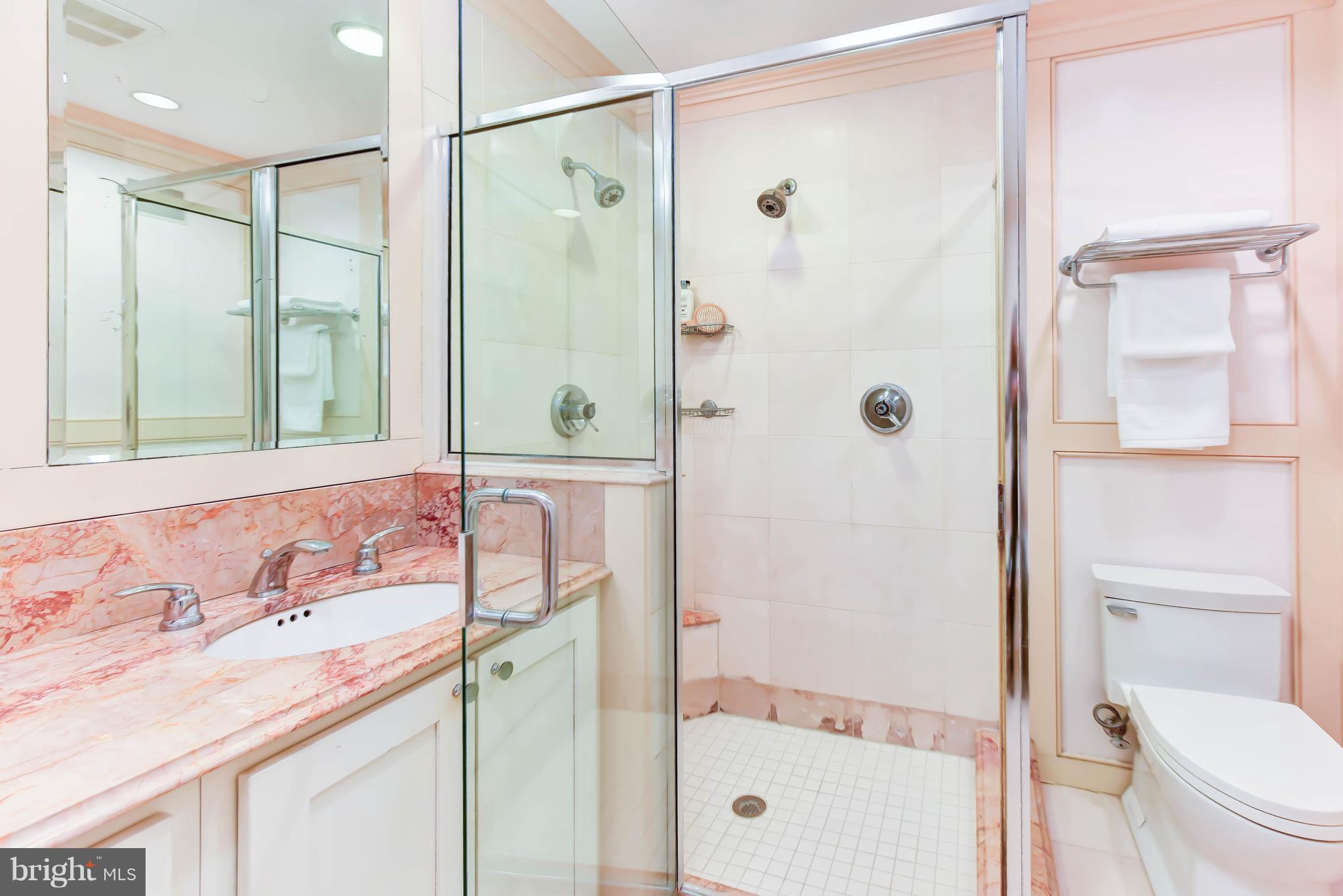 21 3rd Street Northeast Washington, DC 20002 - Photo 27 of 29 a bathroom with a shower sink and mirror