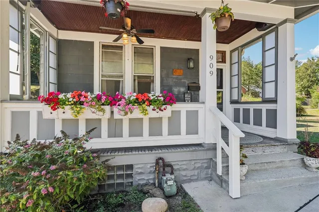 a front view of a house