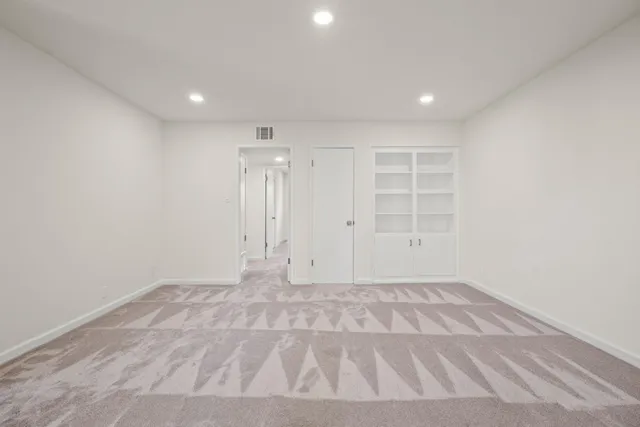 a view of an empty room