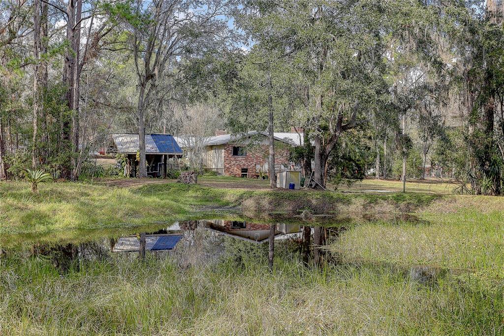 20490 Pinewood Dairy Road Brooksville, FL 34601 - Photo 12 of 52 a backyard of a house with table and chairs