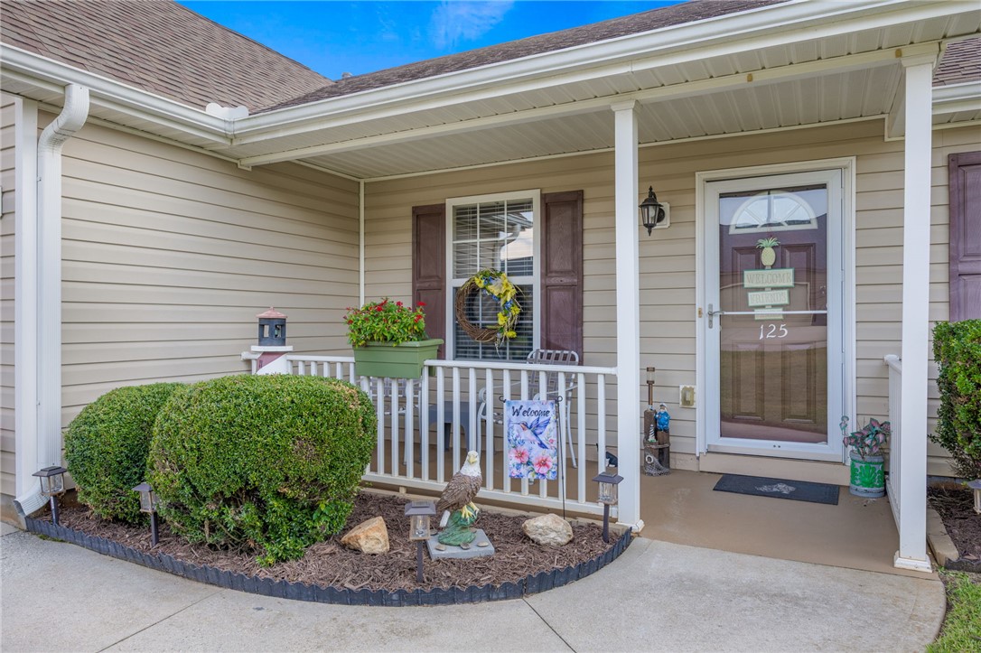 125 Patagonia Road Anderson, SC 29625 - Photo 4 of 36 A welcoming front porch with classic columns provides a charming entrance to this home.