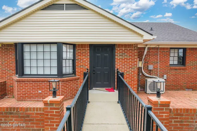 a front view of a house