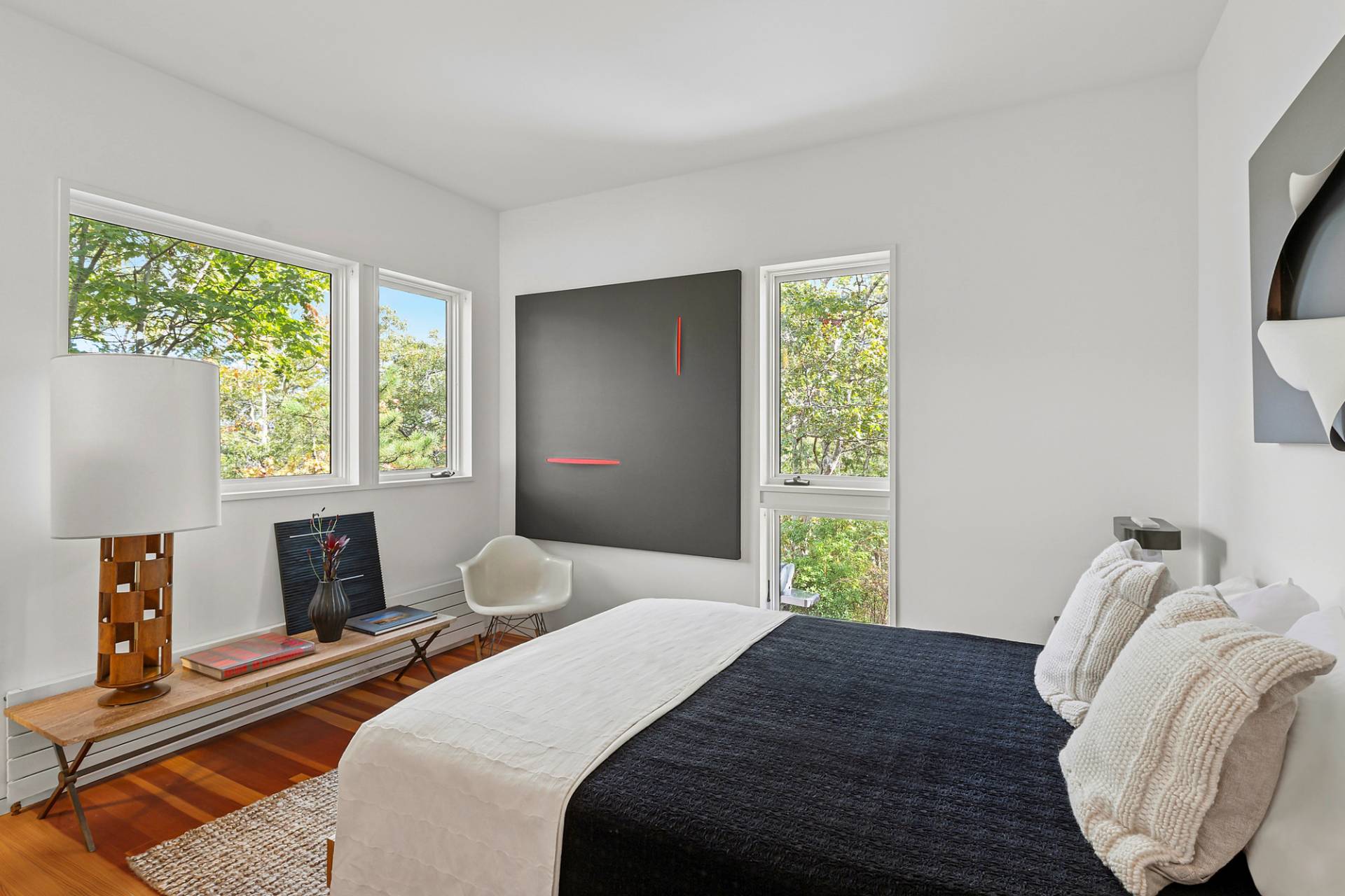 1052 Noyac Path Water Mill, NY 11976 - Photo 23 of 35 a bedroom with a bed and a window