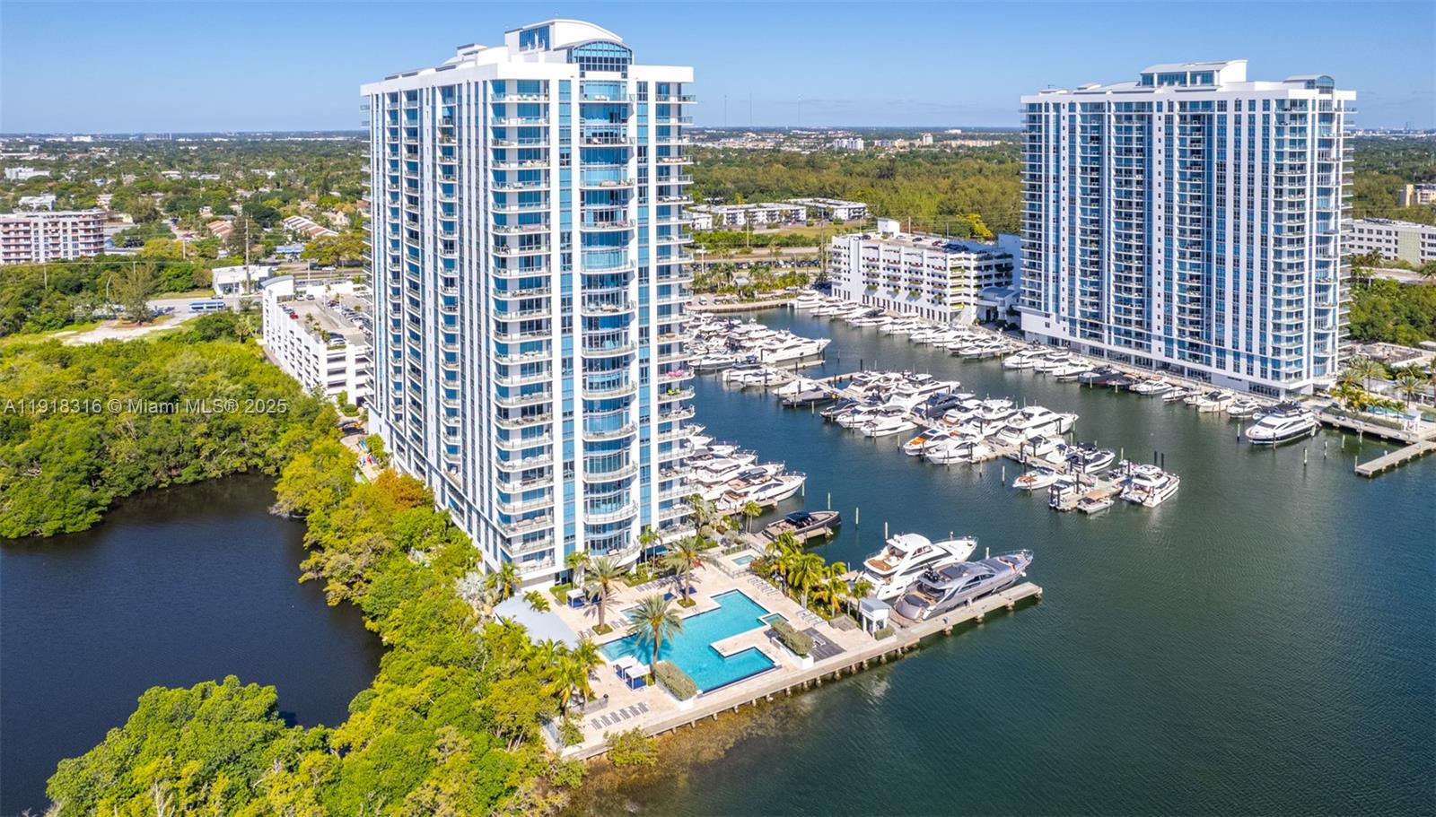 17111 Biscayne Boulevard, Unit 606 North Miami Beach, FL 33160 - Photo 33 of 36 a view of a city with tall buildings