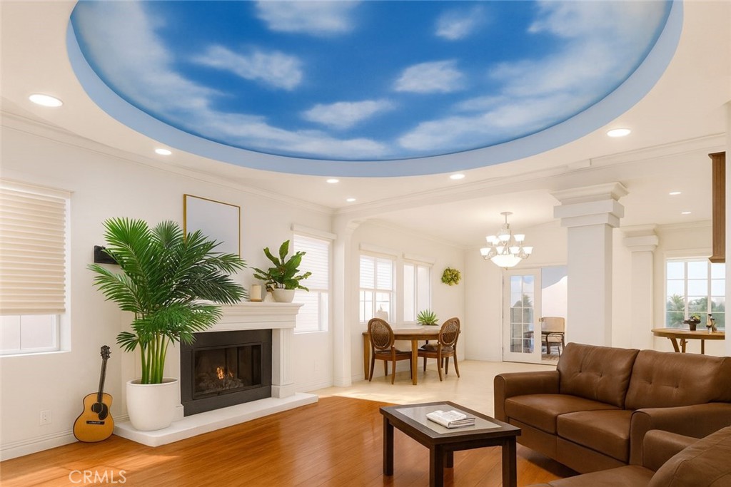 390 Dylan Circle Corona, CA 92879 - Photo 3 of 8 a living room with furniture and a fireplace