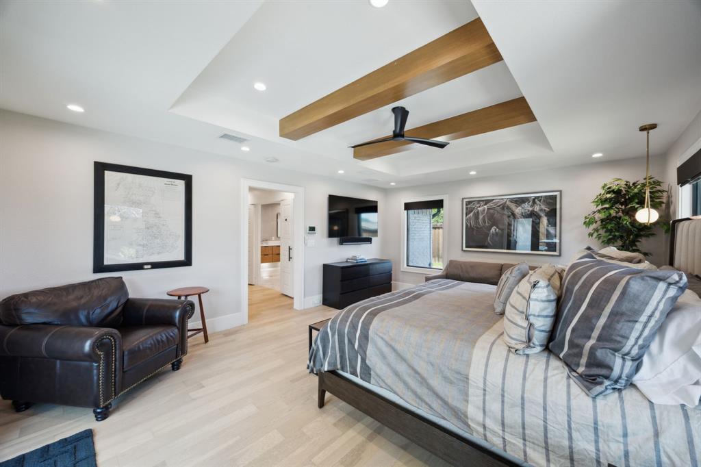 14406 Overview Drive Dallas, TX 75254 - Photo 17 of 39 a spacious bedroom with a large bed and a couch