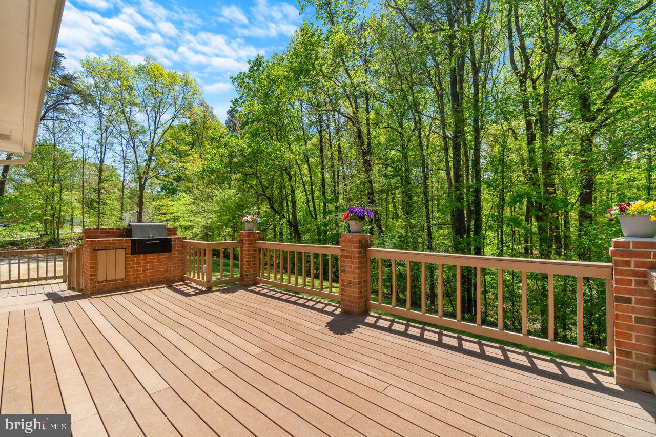 27475 Three Notch Road Mechanicsville, MD 20659 - Photo 37 of 45 Composite Deck on Brick Pillars and built-in BBQ