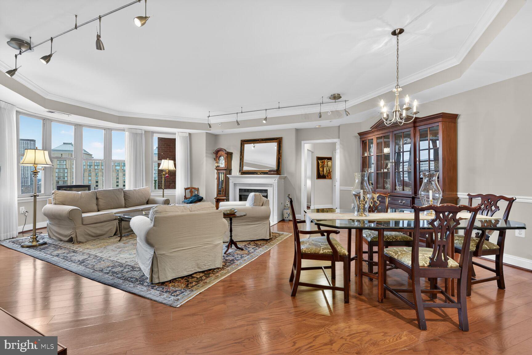 11776 Stratford House Place, Unit 901 Reston, VA 20190 - Photo 10 of 42 Living Room with Balcony