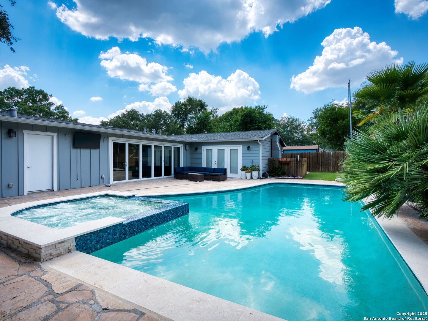 215 Tophill Road San Antonio, TX 78209 - Photo 26 of 29 a view of a house with swimming pool yard and patio