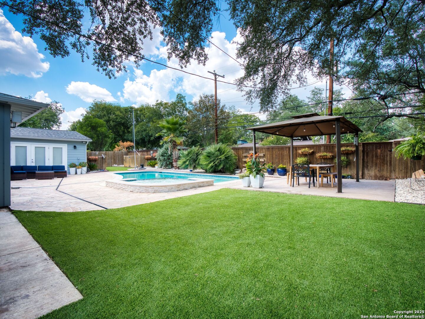 215 Tophill Road San Antonio, TX 78209 - Photo 28 of 29 a view of outdoor space yard deck patio and fire pit