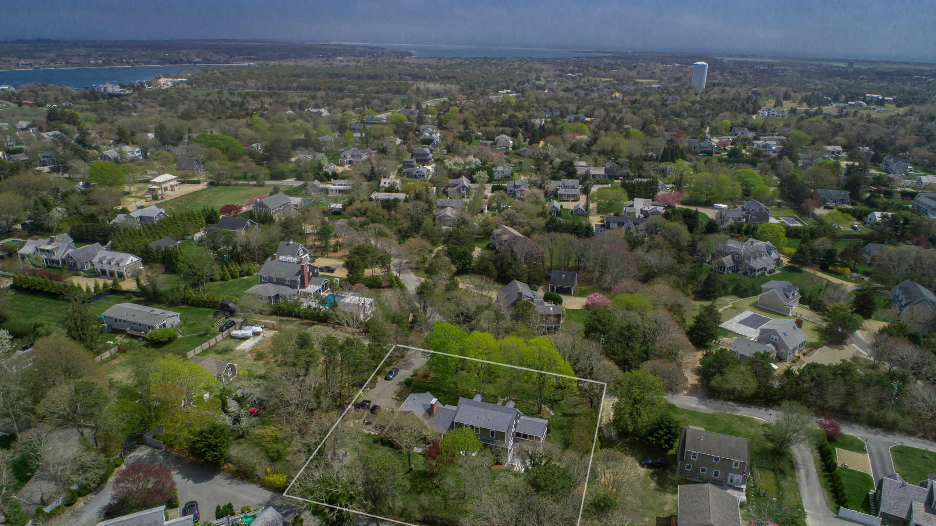 31 North Street Edgartown, MA 02539 - Photo 5 of 49 an aerial view of a house with a yard