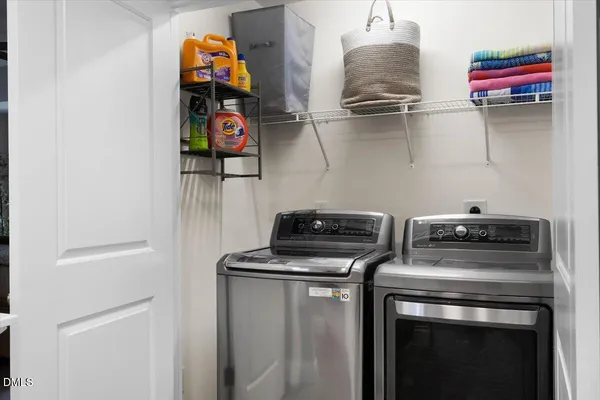 a room with storage and utility