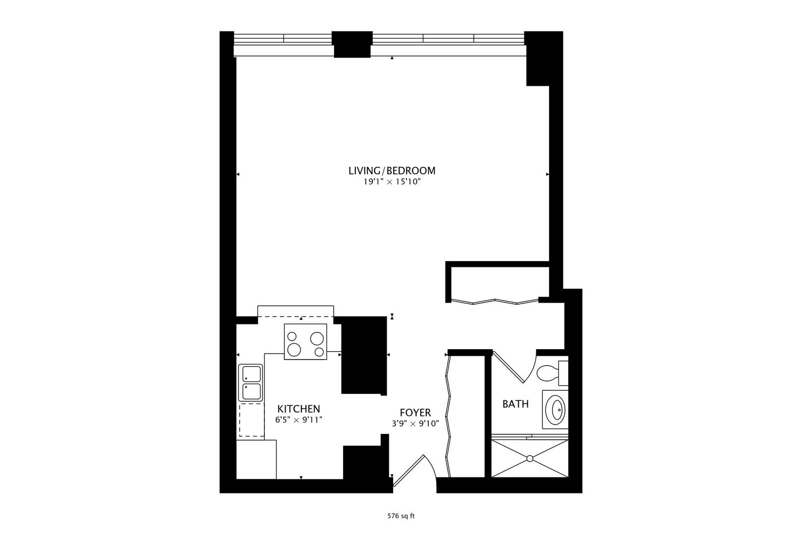 655 West Irving Park Road, Unit 5405 Chicago, IL 60613 - Photo 31 of 31 a picture of a floor plan