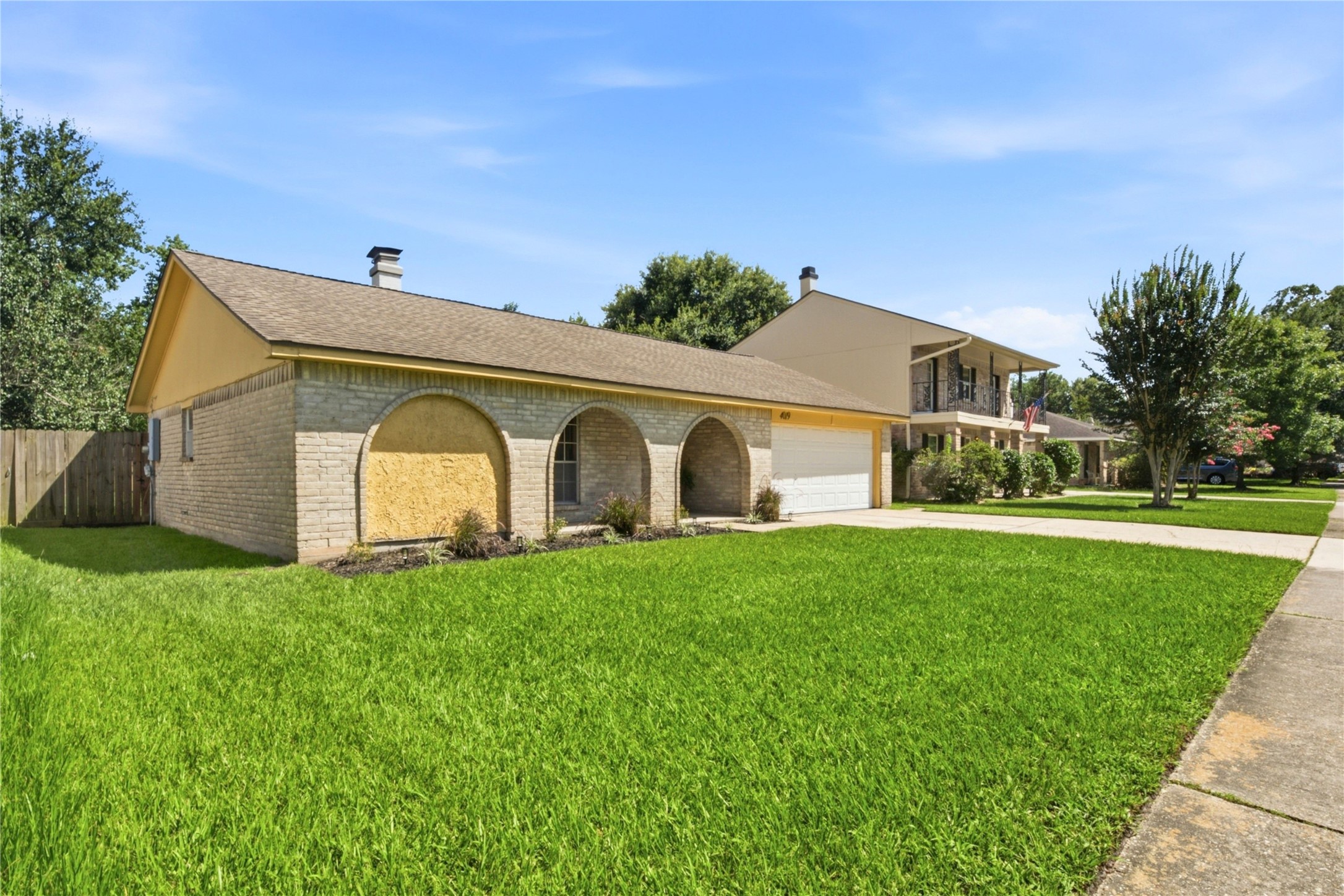 4019 Postwood Drive Spring, TX 77388 - Photo 39 of 50 a view of a back yard of the house