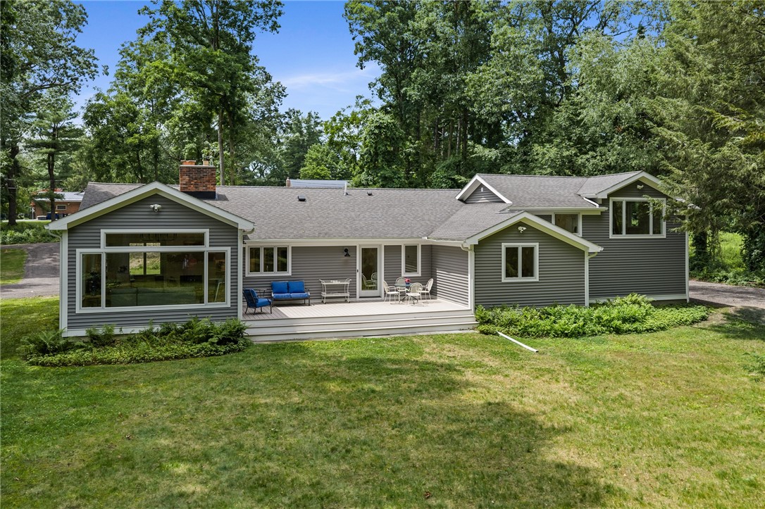 157 Crescent Hill Road Perinton, NY 14534 - Photo 11 of 47 AERIAL VIEW OF BACK OF HOME