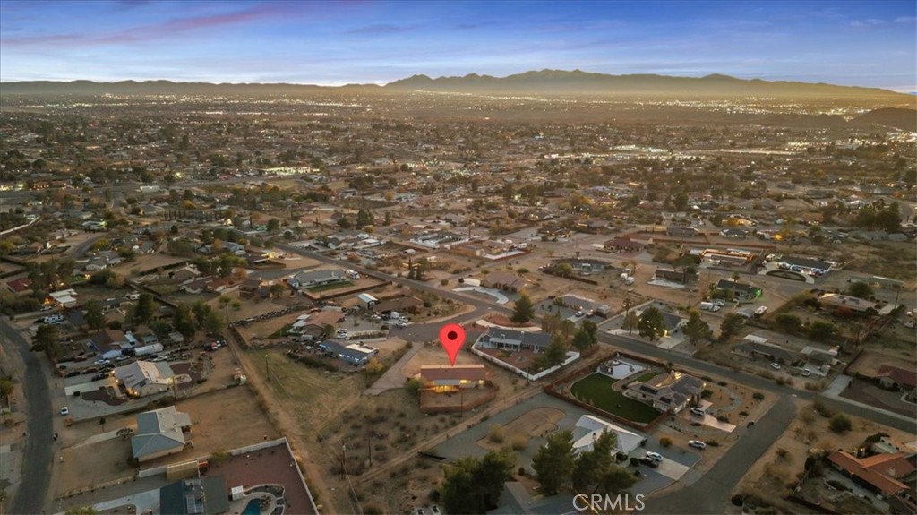 16043 St Timothy Road Apple Valley, CA 92307 - Photo 45 of 48 an aerial view of residential houses with outdoor space and ocean view