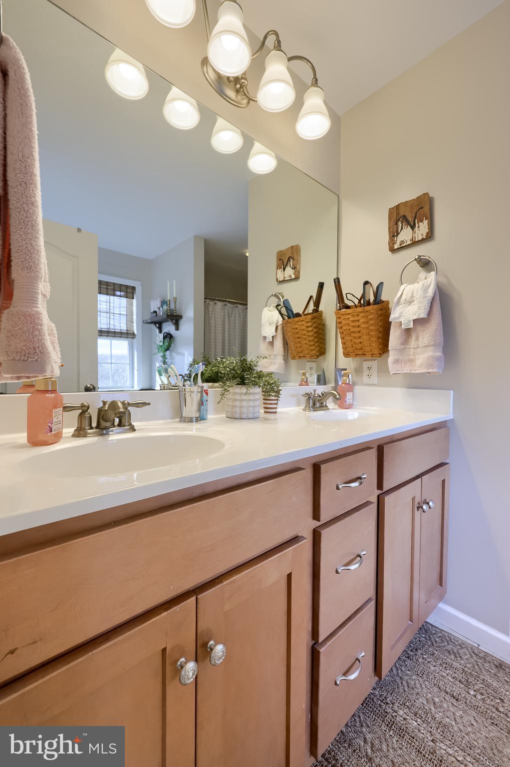 471 Shenks Ferry Road Conestoga, PA 17516 - Photo 49 of 105 a bathroom with a sink vanity and a mirror