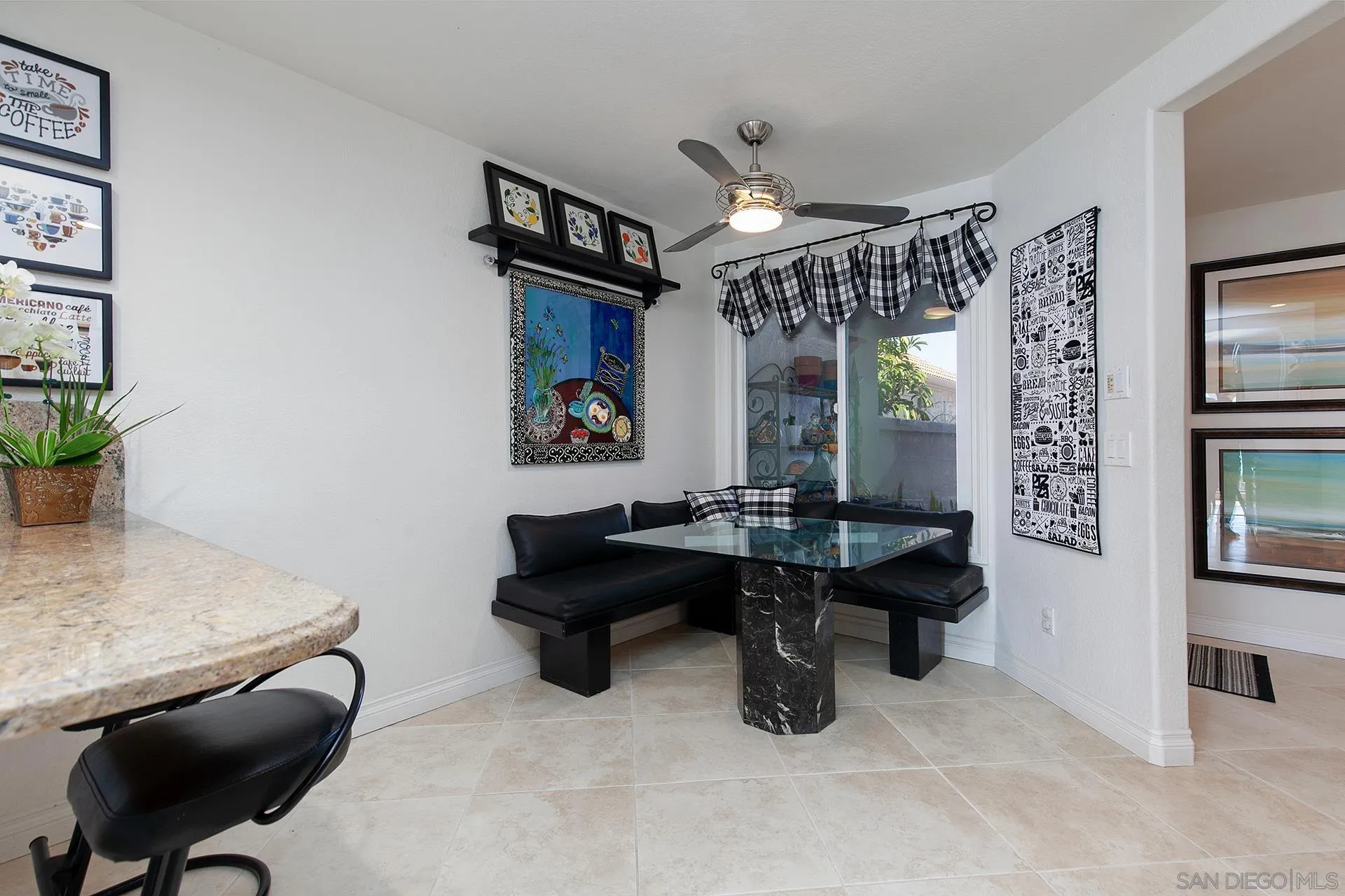 5 Aruba Bend Coronado, CA 92118 - Photo 20 of 40 a view of a workspace with furniture and a potted plant