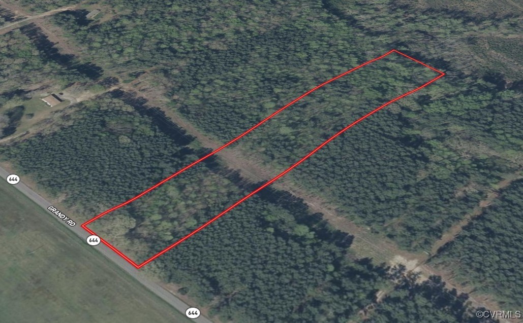 Map / location with property boundaries highlighte