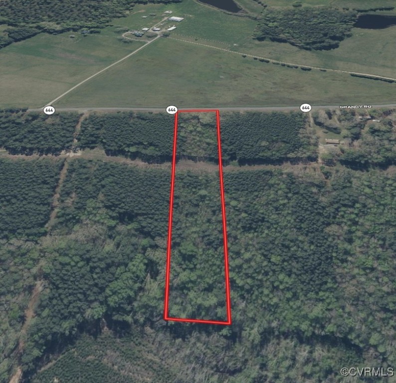 Tbd Grandy Road Brodnax, VA 23920 - Photo 3 of 28 Aerial map of property and surrounding area with p